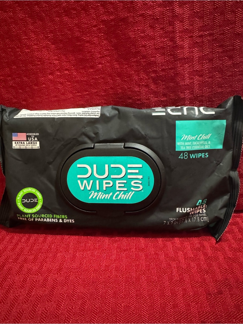 Mint Chill Flushable Wipes - Mint